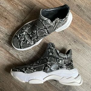 Jeffery Campbell Snakeskin chunky dad sneaker